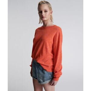 One Teaspoon Neon Leopard Sweater in Orange and Pink Size XS NWT